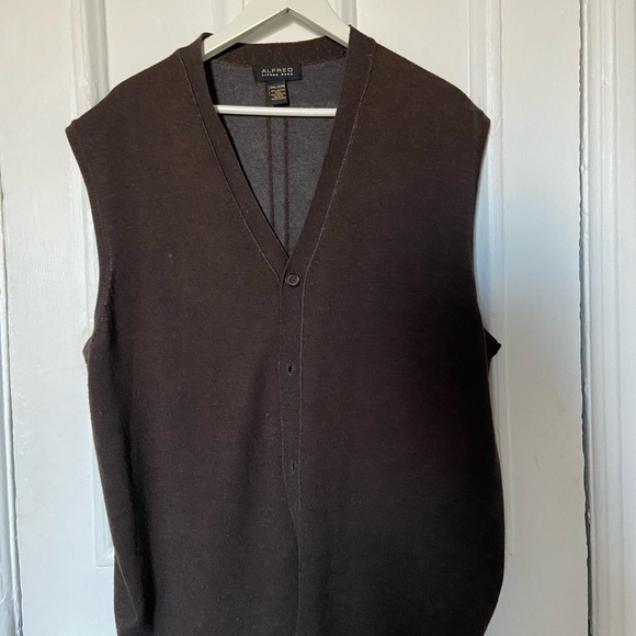Brown Wool blend sweater vest - Picture 2 of 2